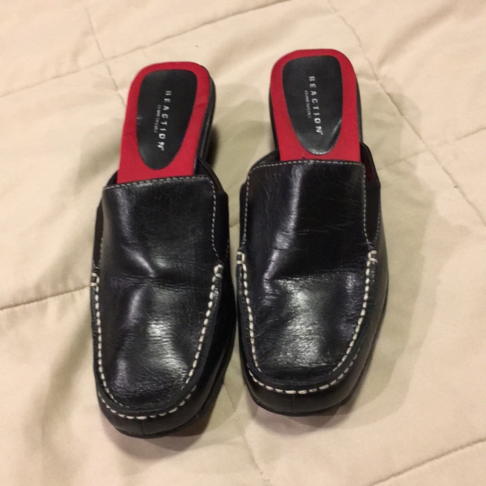 Kenneth Cole Reaction Leather wedge/clog